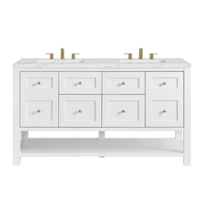Breckenridge 60'' Double Bathroom Vanity with Top