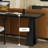 Black Rectangular Solid Wood Writing desk