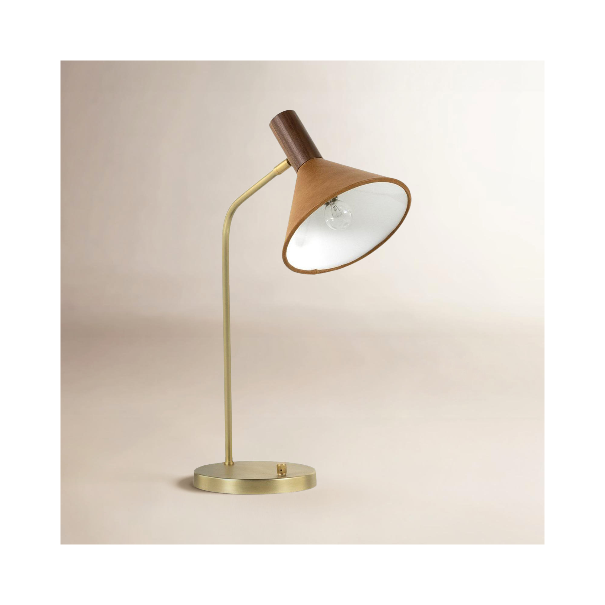 Desk Lamp, Natural Walnut