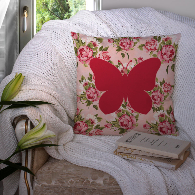  Coussin Butterfly Shabby Elegance, Rose