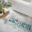 Tapis gris / bleu en coton