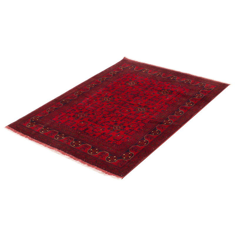One-of-a-Kind 5'1" X 6'8" New Age Wool Area Rug in Red