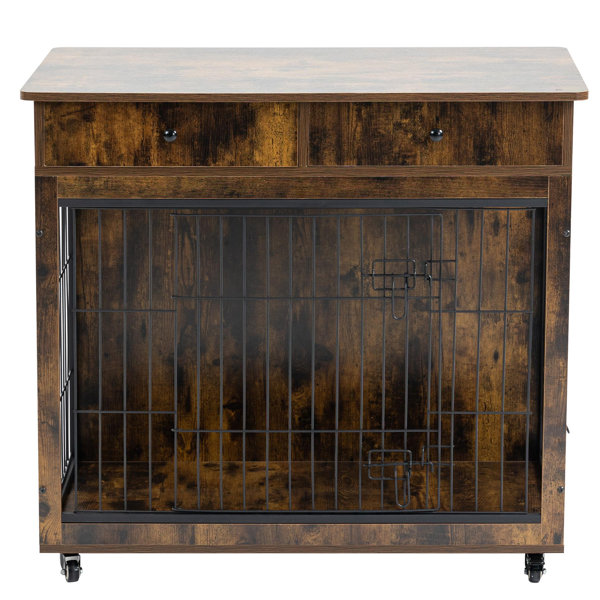 Wooden Dog Crate Coffee Table Rustic Reference: Tucker Murphy Pet Dog Crate Furniture Wooden Dog House Decorative