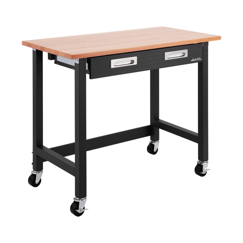 Seville Classics UltraHD 48" W Wood Top Workbench with Wheels