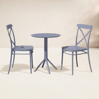Farrah 24'' Round 2-Person Bistro Set