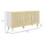 Armoire Sturdy Home, armoire Buffet, armoire d'appoint