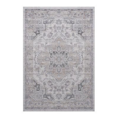 Stylish 8X10 Area Rug, /Beige/, Non-Shedding, Stain , Elevates Various Home Rooms' Ambiance Transforms Living Room, Bedroom, Dining, Office