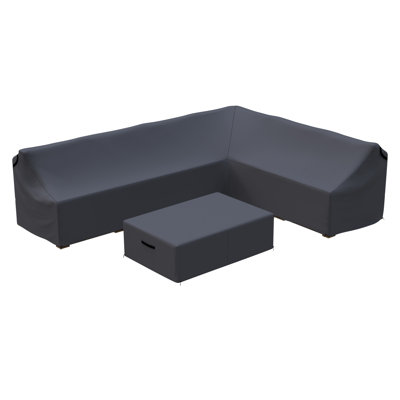 Windsor Outdoor Conversation Set Group Seating Modular Sofa Patio Furniture Covers by Birch Lane