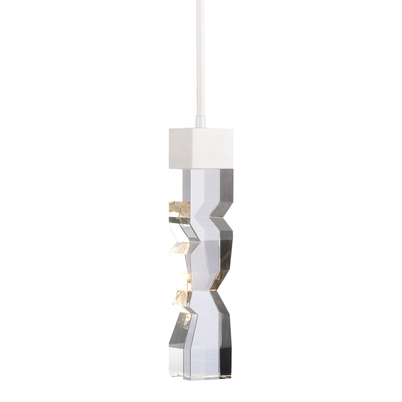 Mamadim Pendant, 63.88" H x 3" W x 3" D, Matte White