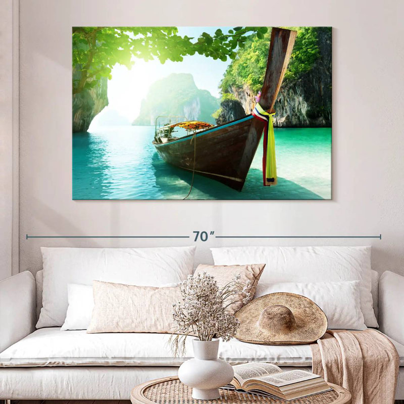 Mehar Thai Island Boat, 34" H x 51" W