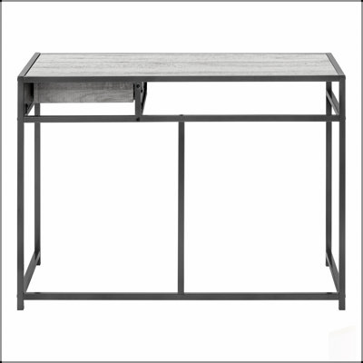 Bureau d'ordinateur compact et moderne avec tiroir de rangement pour bureau personnel et ordinateur portable, idéal pour les petits espaces et les postes de travail organisés.