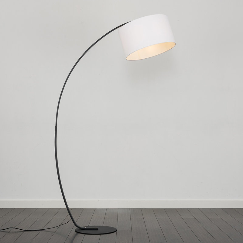 153.5cm Black Arched Floor Lamp