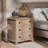 Farmhouse 3 Drawer Nightstand With Curved Front-1049960804