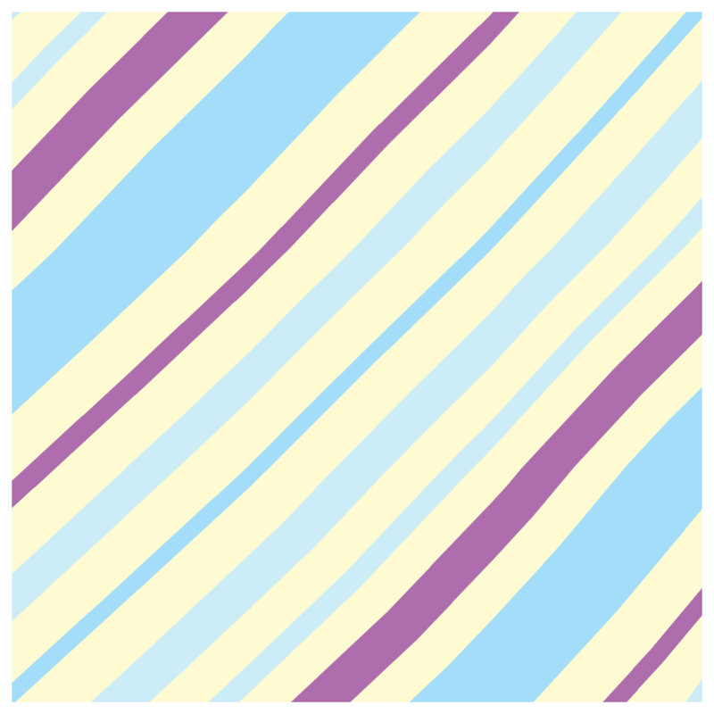 Rideaux Diagonal Pastel Stripes, 50 po x 92 po - 1 panneau, Transparent