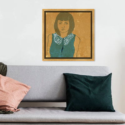 " Lady In Teal " Painting Print