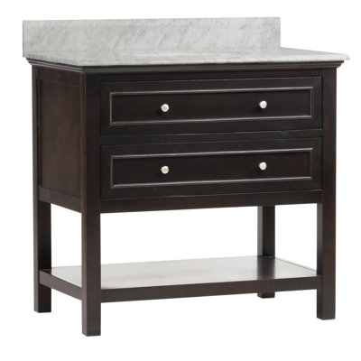 Chatwin 36'' Single Bathroom Vanity with Marble Top