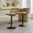 Modern Fabric Upholstered Height Adjustable Rattan Swivel Barstools With Vintage Round Base, Set Of 2-1412933629
