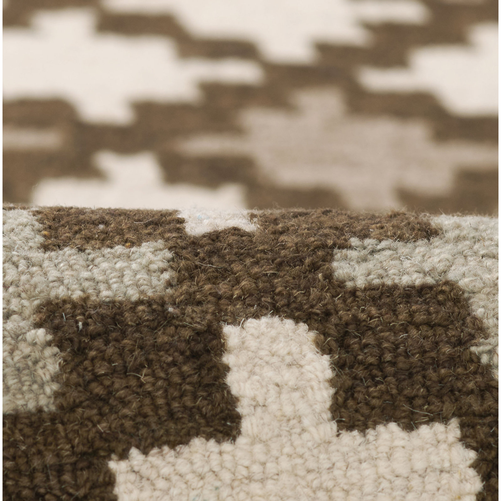 Abbott Hand Tufted Wool Tan Rug, Runner 2'3" x 8'
