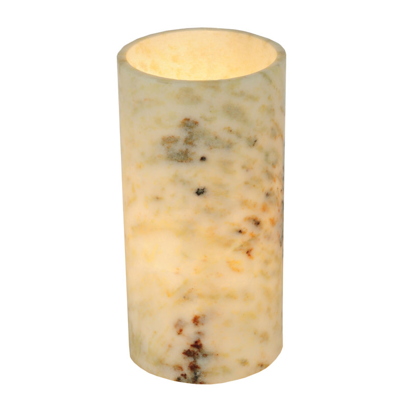 Decimus 8'' H Jadestone Tabletop Votive Holder