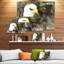 «Eagle Head with Textures», impression sur toile-21973038