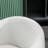 Velvet Fabric Swivel Accent Armchair Barrel Chair With Black Powder Coating Metal Ring,White-258062045