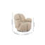 Chaise d'appoint pour le salon avec fonction pivotante-1201041756