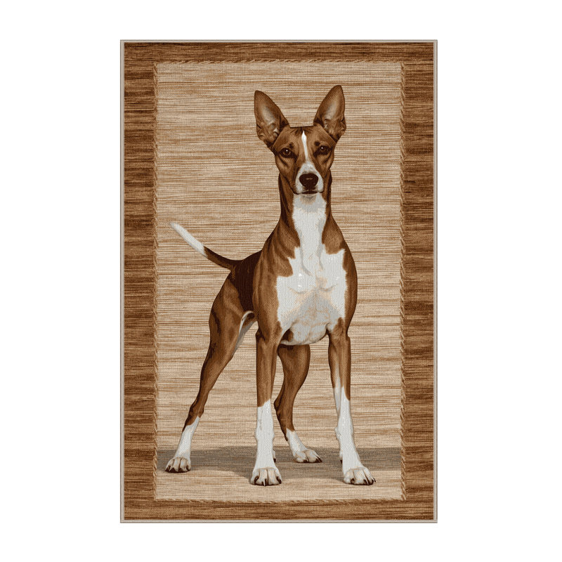  Tapis lavable Cirneco dell'Etna Dogs, Rectangle 5 pi x 7 pi