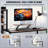Reversible Computer Desk With Monitor Stand And 4-Tier Storage Shelf For Home And Office | Gift Idea-2146448372