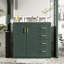 36 po, rangement pour salle de bain, lavabo en céramique, structure en bois massif, rangement spacieux pour les articles de toilette, quincaillerie à fermeture en douceur, poignées et matériaux en métal exquis, utilisation quotidienne de trois tiroirs, dissimulé moderne-600750739