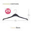 Paquet de 50 cintres en plastique antidérapants noirs-289914576