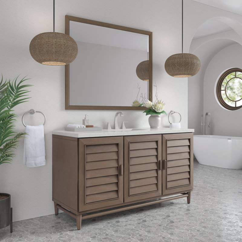 Portland 60'' W Single Vanity, Lime Delight, 8" Widespread