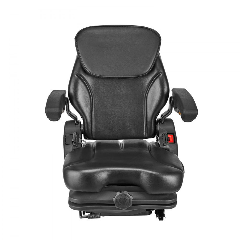 Forklift Seat Fold Down Tractor Suspension Seat Adjustable Back & Headrest