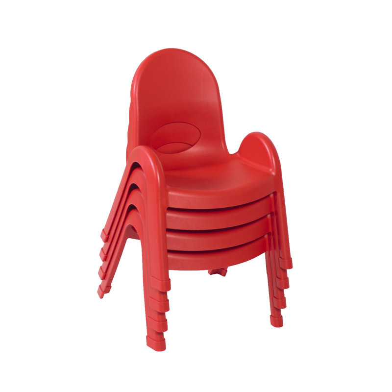 Chaise pour enfant Value Stack, Rouge, 13", 2