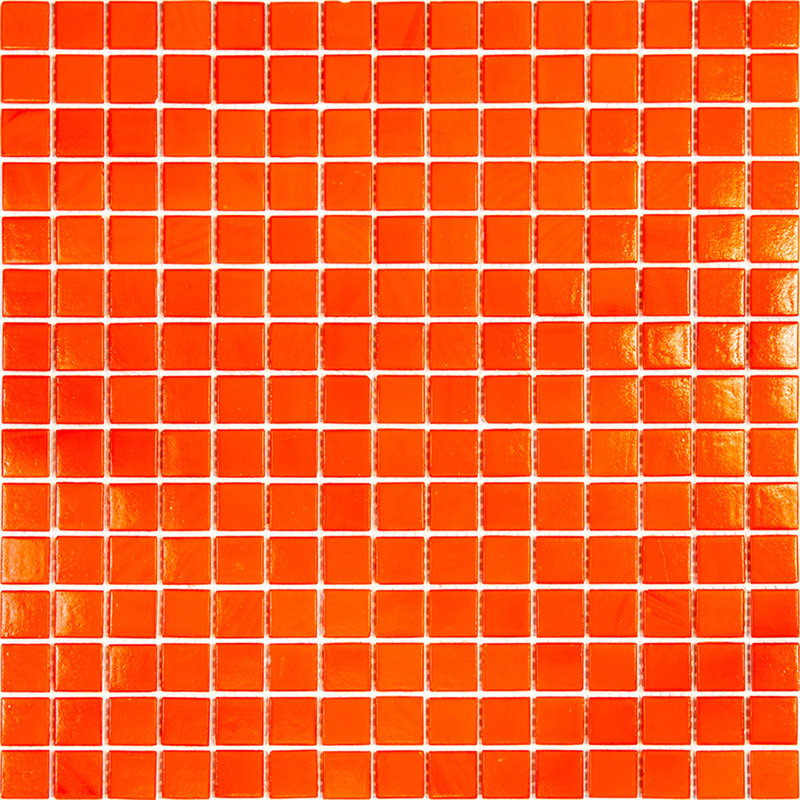 Dune 0.8" x 0.8" Glass Grid Mosaic Wall & Floor Tile , Scarlet Red
