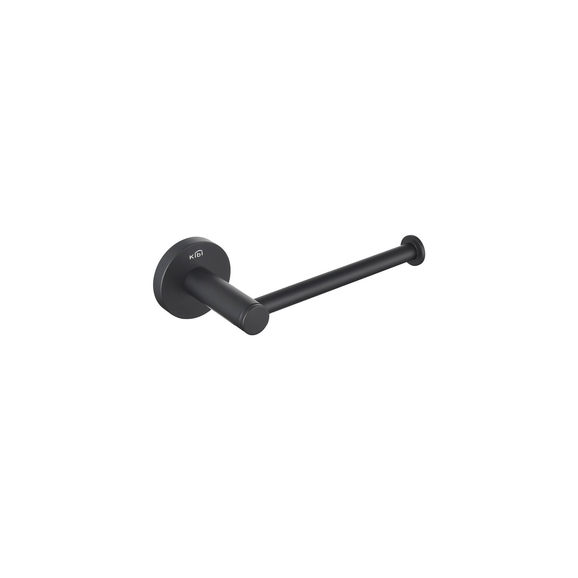 Circular Toilet Paper Holder, Matte Black