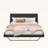 Upholstered Platform Bed with Wave-Like Curve and Trapezoidal Legs,No Box Spring Needed-1359851165-1359851170