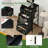 4 Drawer Vertical Storage Dresser magical forest elements snake night moth mushrooms plant space with Wood Top &amp; Fabric Pull Drawers