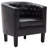 Zeniyah 28.25 Wide Faux Leather Barrel Chair-858419821