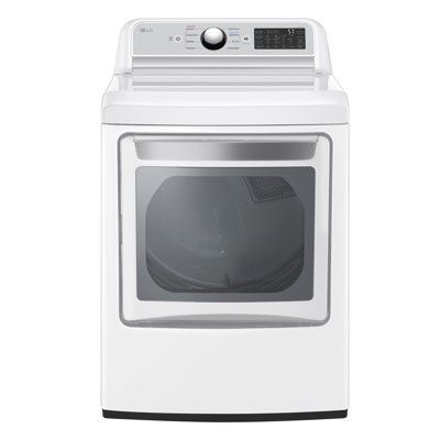 LG 7.3 cu. ft. Ultra Large Capacity Smart Wi-Fi Enabled Rear Control Electric Dryer with Easyload Door