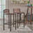 Milos Outdoor Acacia Wood Barstool (Set Of 2)