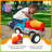 American Plastic Toys Gigantic Cement Mixer with Rotating Drum and Sturdy Wheels