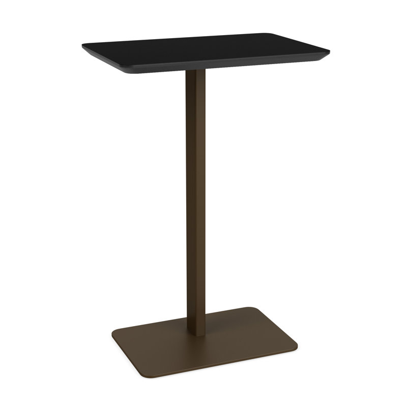 Plateau en stratifié à base d'acier Luxe, Bronze, Midnight Black