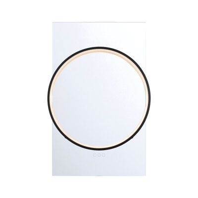 Trails, Mirror, 24"X36", Matte Black, Rectangle