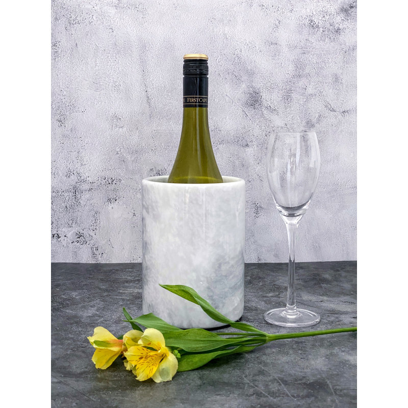Marble Wine Chiller, White