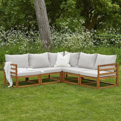 Rimasha Rowan Garden Lounge Set with Cushions