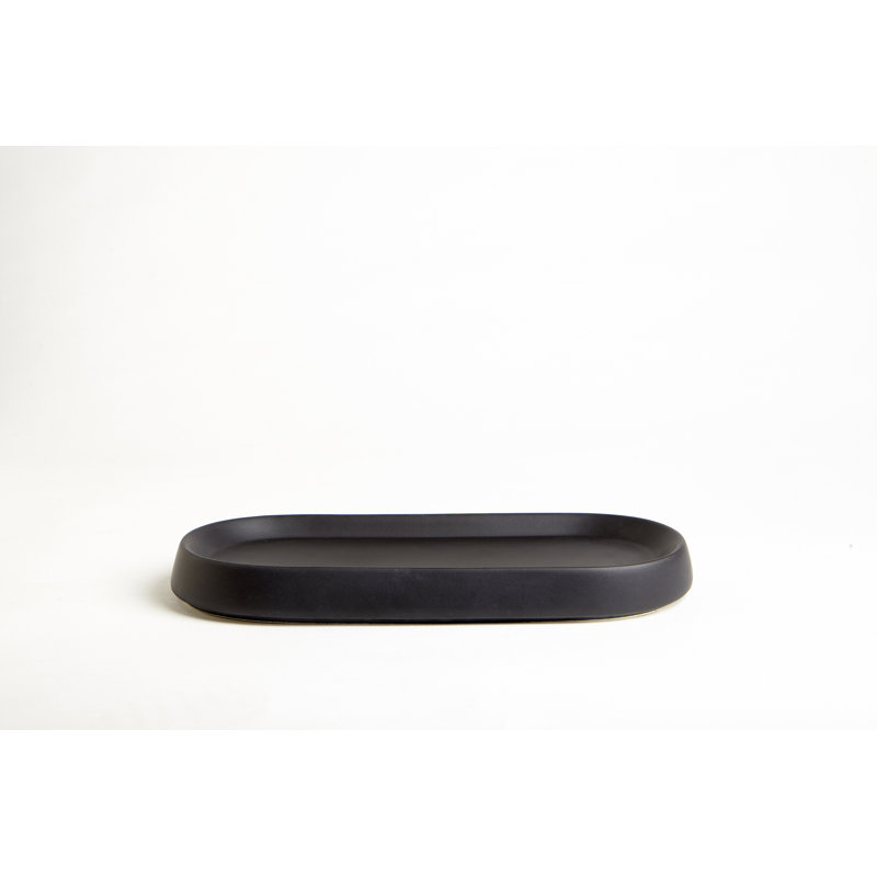 Ditoro Ceramic / Porcelain Bathroom Tray, Black