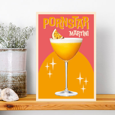 «Vibrant Star» Martini, art mural contemporain