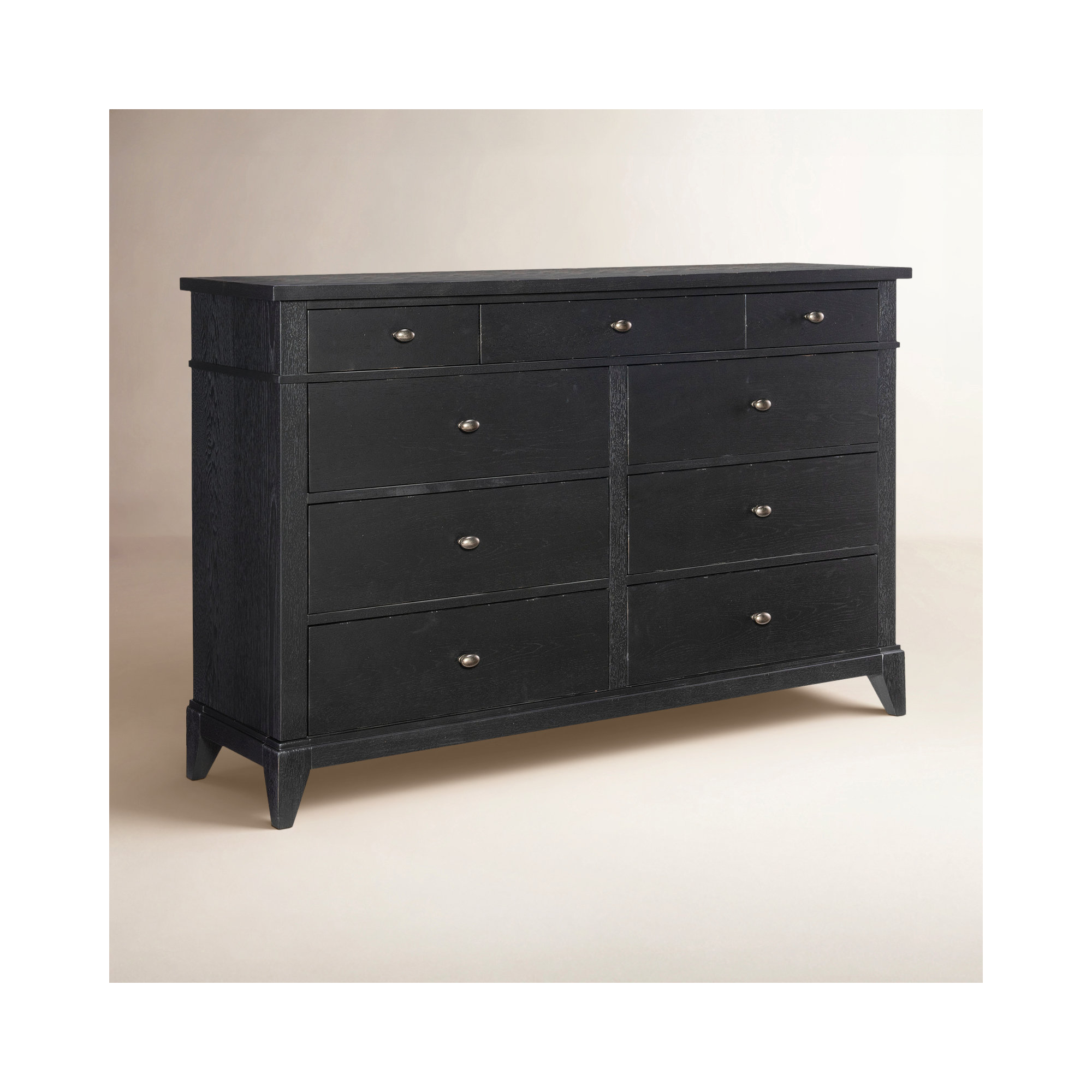 Mya 9 Drawer Dresser, Black