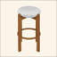Tabouret de bar d'intérieur en bois rembourré, ensemble de 2-121061960-121061958