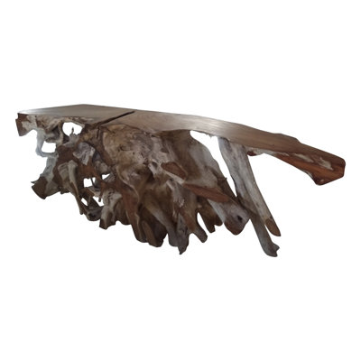 Lily's Living Live Edge Console Table Teak Root